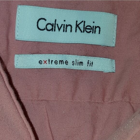 Mens Calvin Klein dress shirt sixe 34/35 - Picture 3 of 4